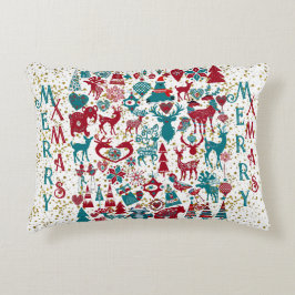 Scandia Frohe Weihnachtssymbole Skandinavien Dekokissen