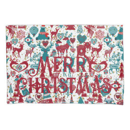 Scandia Frohe Weihnachtssymbole Skandinavien Kissenbezug