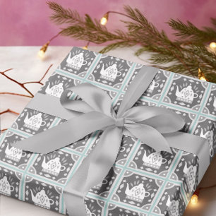 Scandia Teapot Tiles III Geschenkpapier