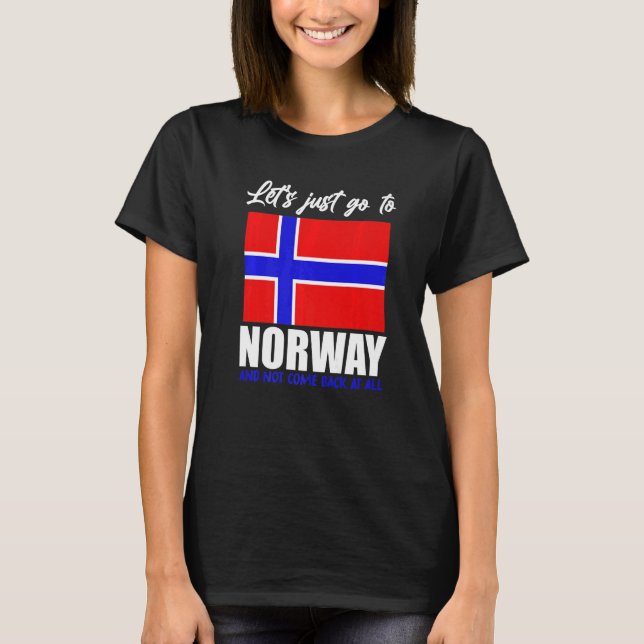 Scandinavia  Norwegian Flag Nordic Country Norway T-Shirt (Vorderseite)