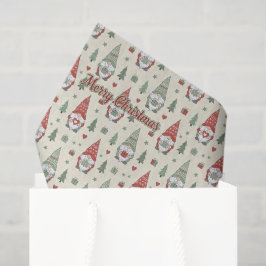 Scandinavian Christmas Gnome Tissue Paper Seidenpapier