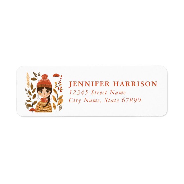 Scandinavian Fall Return Address Labels (Vorne)