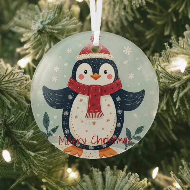 Scandinavian Folk Art Style Ornament Aus Glas (InSitu)