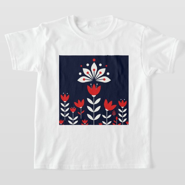 Scandinavian folk art T-Shirt (Ablage )