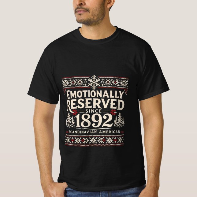 Scandinavian Humor - Emotionally Reserved  T-Shirt (Vorderseite)