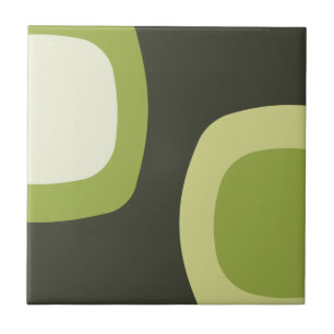 Scandinavian Minimalist Art Chartreuse Fliese