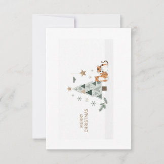 ❄️🎄 Scandinavian Minimalist Christmas Card Image  Dankeskarte