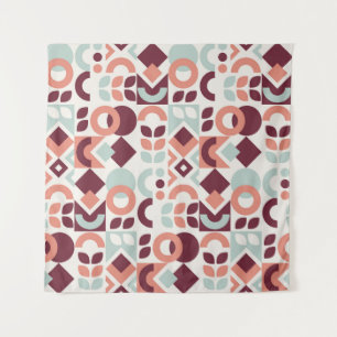Scandinavian pattern design. Simple modern retro b Wandteppich