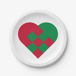 Scandinavian Yule Hear - Christmas Holiday - Pappteller