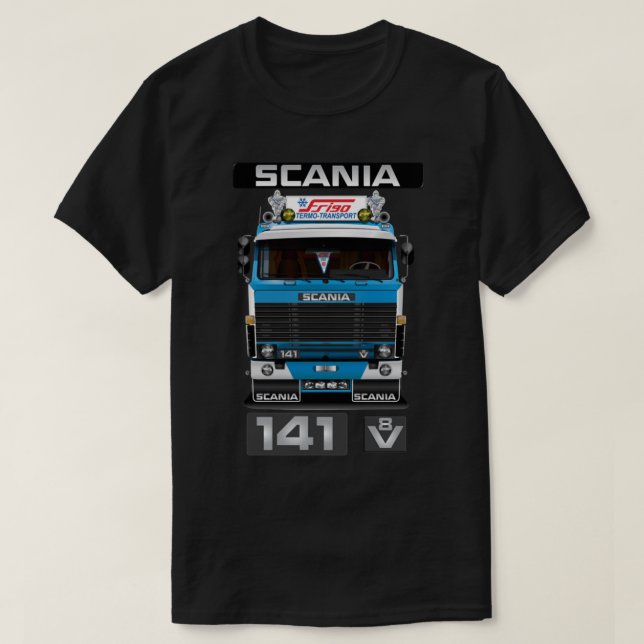 SCANIA 141 V8 Digitale Kunst Classic T-S T-Shirt (Design vorne)