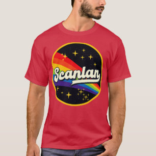 Scanlan Regenbogen im Weltraum Vintager Stil T-Shirt