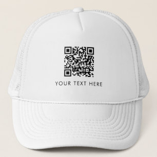 Scannable Business Website QR Code Mitarbeiter Truckerkappe