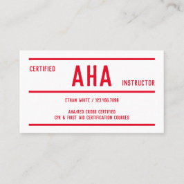 Scannable für AHA-Instruktoren Visitenkarte