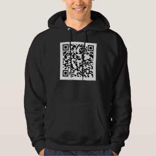 Scannable QR Barcode Hoodie