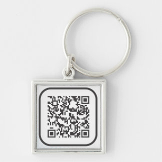 Scannable QR Barcode Schlüsselanhänger