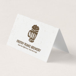 Scannable QR Brauerei geklappt Visitenkarten