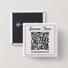 Scannbarer QR-Code mit kursiver Handschrift Button