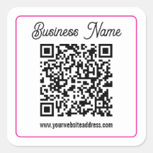 Scannbarer QR-Code mit kursiver Handschrift