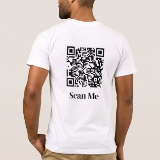 Scanne Mich Benutzerdefinierter QR-Code T-Shirt