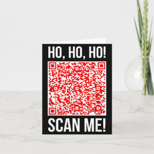 Scanne mich! Qr Scanne mich Witz Lustiger Weihnach Karte