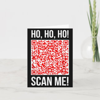 Scanne mich! Qr Scanne mich Witz Lustiger Weihnach Karte