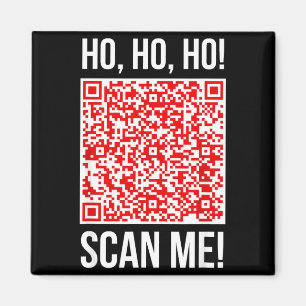 Scanne mich! Qr Scanne mich Witz Lustiger Weihnach Magnet
