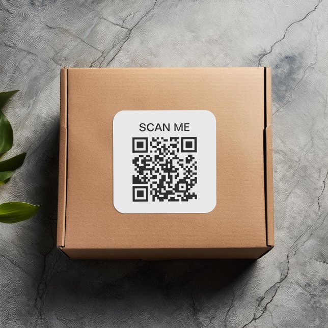 Scannen Sie den QR-Code-Aufkleber für das Scannerq Quadratischer Aufkleber (Von Creator hochgeladen)