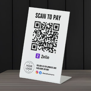 Scannen Sie den QR-Code, um das Zelle-Schild zu be Sockelschild