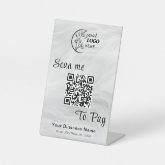 Scannen Sie den QR-Code, um den Zahlungszettel für Sockelschild
