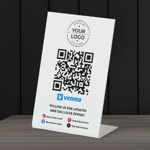 Scannen Sie den Venmo-QR-Code zum Bezahlen Sockelschild