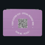 Scannen Sie Ihren QR-Code mit benutzerdefinierter  iPad Mini Hülle<br><div class="desc">Benutzerdefinierte Farben und Schriftart - Personalisierte iPad Air-Cover mit Ihren QR-Code Scan Info Benutzerdefiniert Text und Farben Werbung Business oder Personal Modern iPad Cover Geschenk - Hinzufügen von QR-Code - Bild oder Logo - Foto / Text - Name oder andere Informationen - Neu formatieren und verschieben oder entfernen / Hinzufügen...</div>