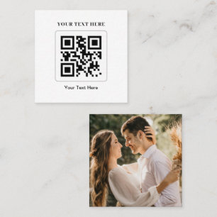 Scannen Sie mich auf UAWG Wedding QR Code Response Quadratische Visitenkarte