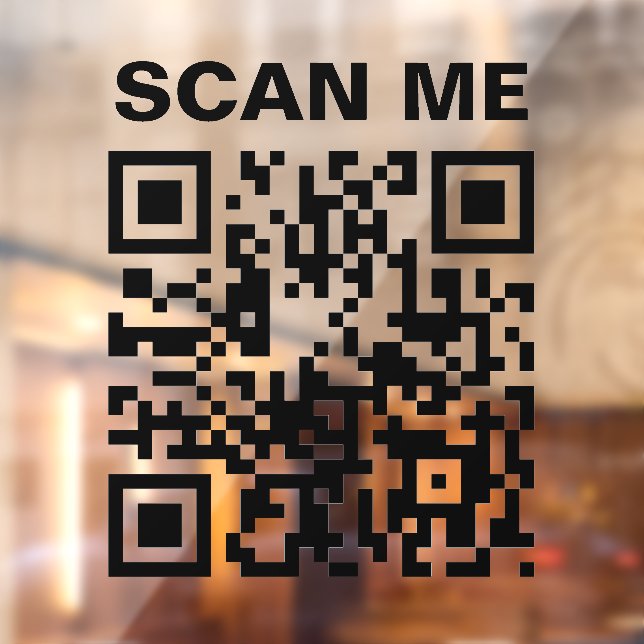 Scannen Sie mich Hinzufügen Sie Ihren QR-Code Mini Fensteraufkleber (Blatt 2)