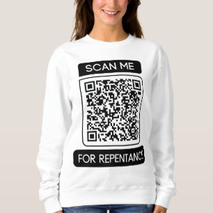 Scannen Sie mich nach dem QR-Kodex für Frauen Sweatshirt