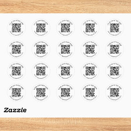 Scannen Sie mich QR-Code-Geschäftswerbung Runder Aufkleber