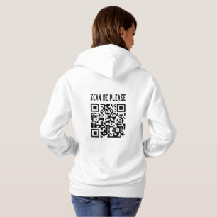 Scannen Sie mir bitte QR Code - Lächeln, es ist ko Hoodie