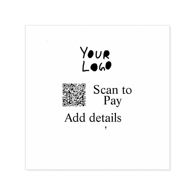 Scannen Sie mit dem Q R Firmenlogo (Regenbogenkohl Permastempel (Design)