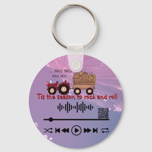 Scannen Sie nach Video , "Dies ist die Jahreszeit  Schlüsselanhänger (Rückseite)