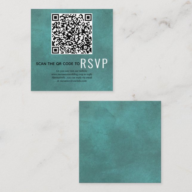 Scannen Sie QR-Code online UAWG flecken aquamarin  Begleitkarte (Vorne/Hinten)