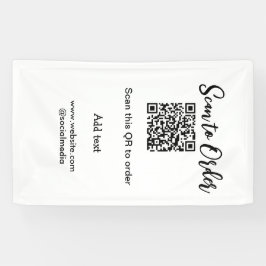 Scannen Sie QR-Code, um E-Mail der Website hinzuzu Banner