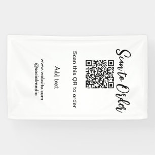 Scannen Sie QR-Code, um E-Mail der Website hinzuzu Banner