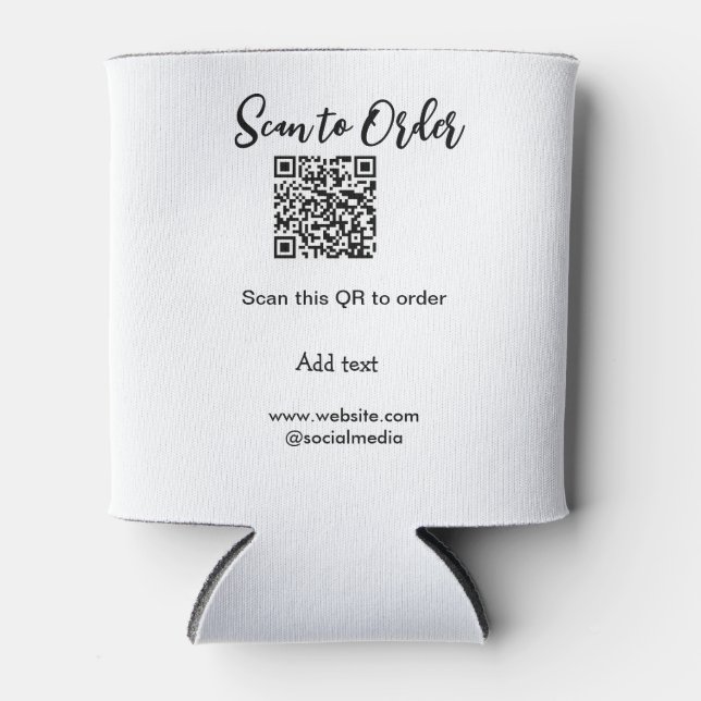 Scannen Sie QR-Code, um E-Mail der Website hinzuzu Dosenkühler (Vorderseite)