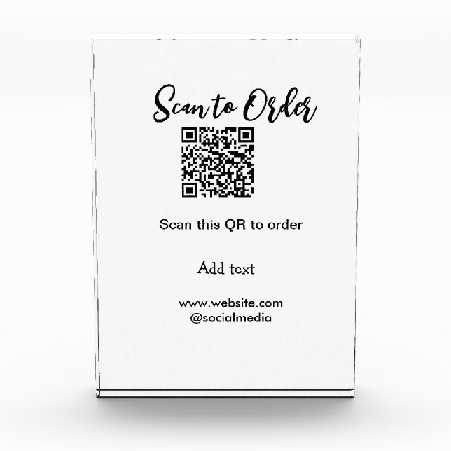 Scannen Sie QR-Code, um E-Mail der Website hinzuzu Fotoblock (Vorderseite)