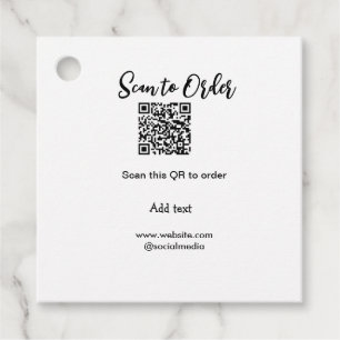 Scannen Sie QR-Code, um E-Mail der Website hinzuzu Geschenkanhänger