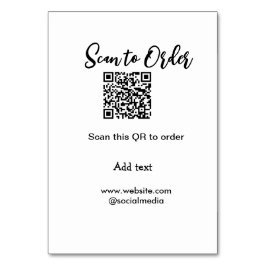 Scannen Sie QR-Code, um E-Mail der Website hinzuzu Tischnummer