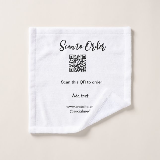 Scannen Sie QR-Code, um E-Mail der Website hinzuzu Waschlappen (Waschlappen)