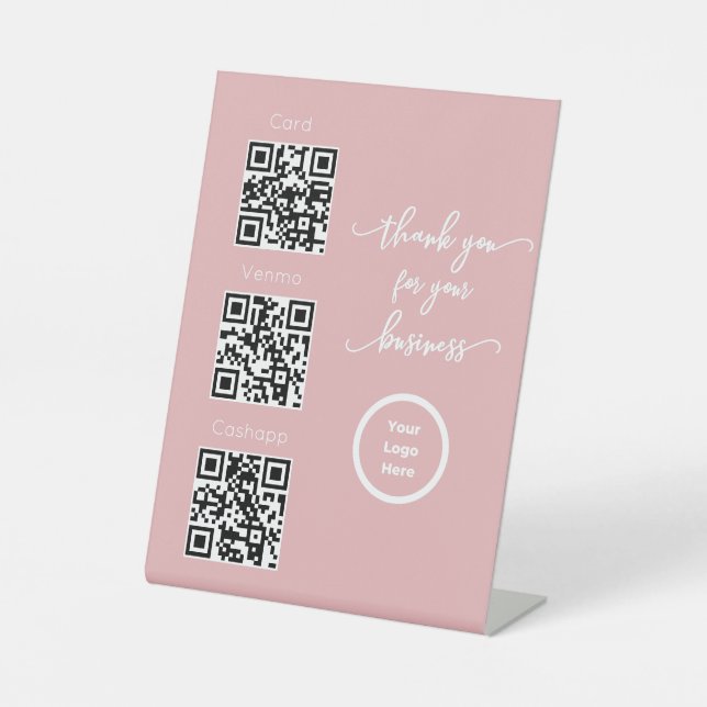 Scannen Sie QR Code Unberührbares Zeichen für Salo Sockelschild (Vorderseite)