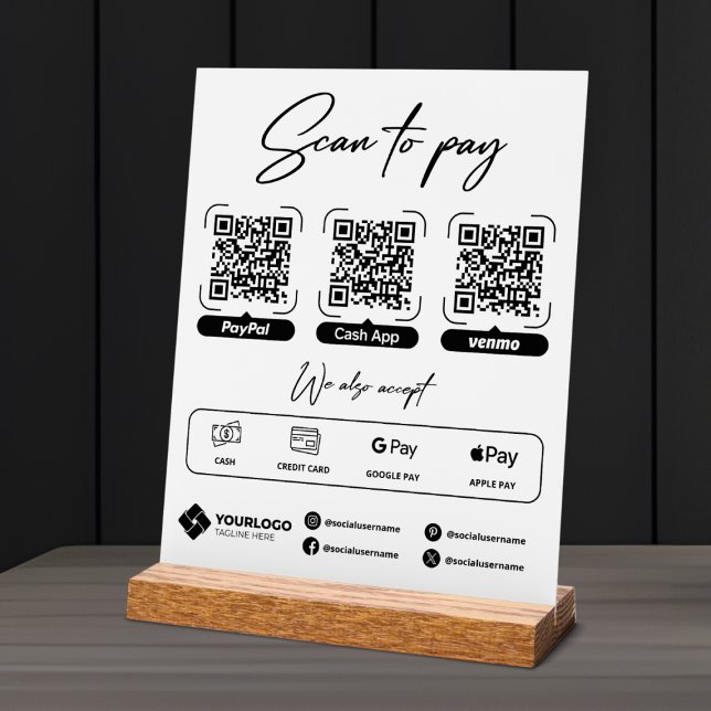 Scannen Sie QR-Code-Zahlung für Zeichen Acrylschild (Von Creator hochgeladen)
