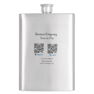 Scannen Sie, um den QR-Code PayPal Venmo zu bezahl Flachmann