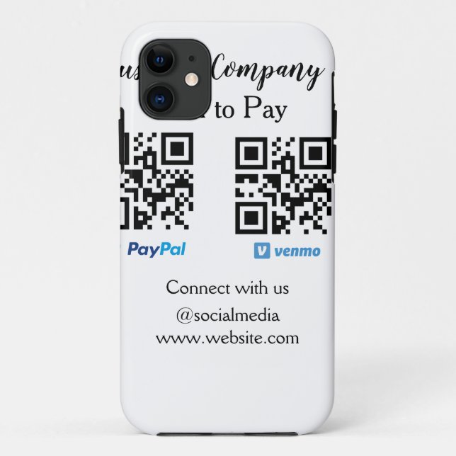 Scannen Sie zu zahlen q oder Code Paypal venmo Füg Case-Mate iPhone Hülle (Rückseite)